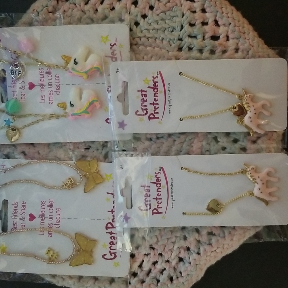 Great Pretenders kids fashion jewellery lot, 4 packs, ages 3+ NWT